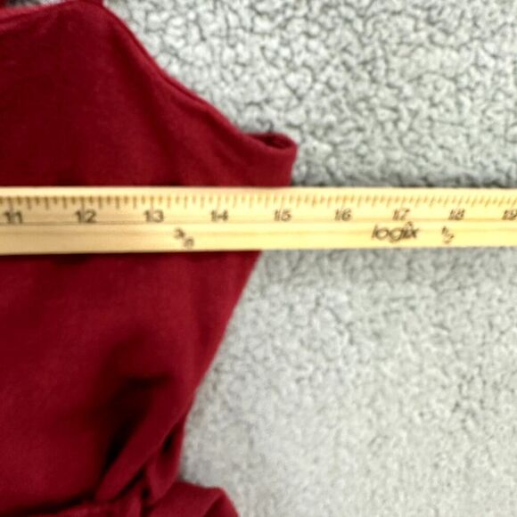 Princess Polly Caedere mini wrap dress red 8 ruffle sleeveless event party boho - Picture 6 of 8